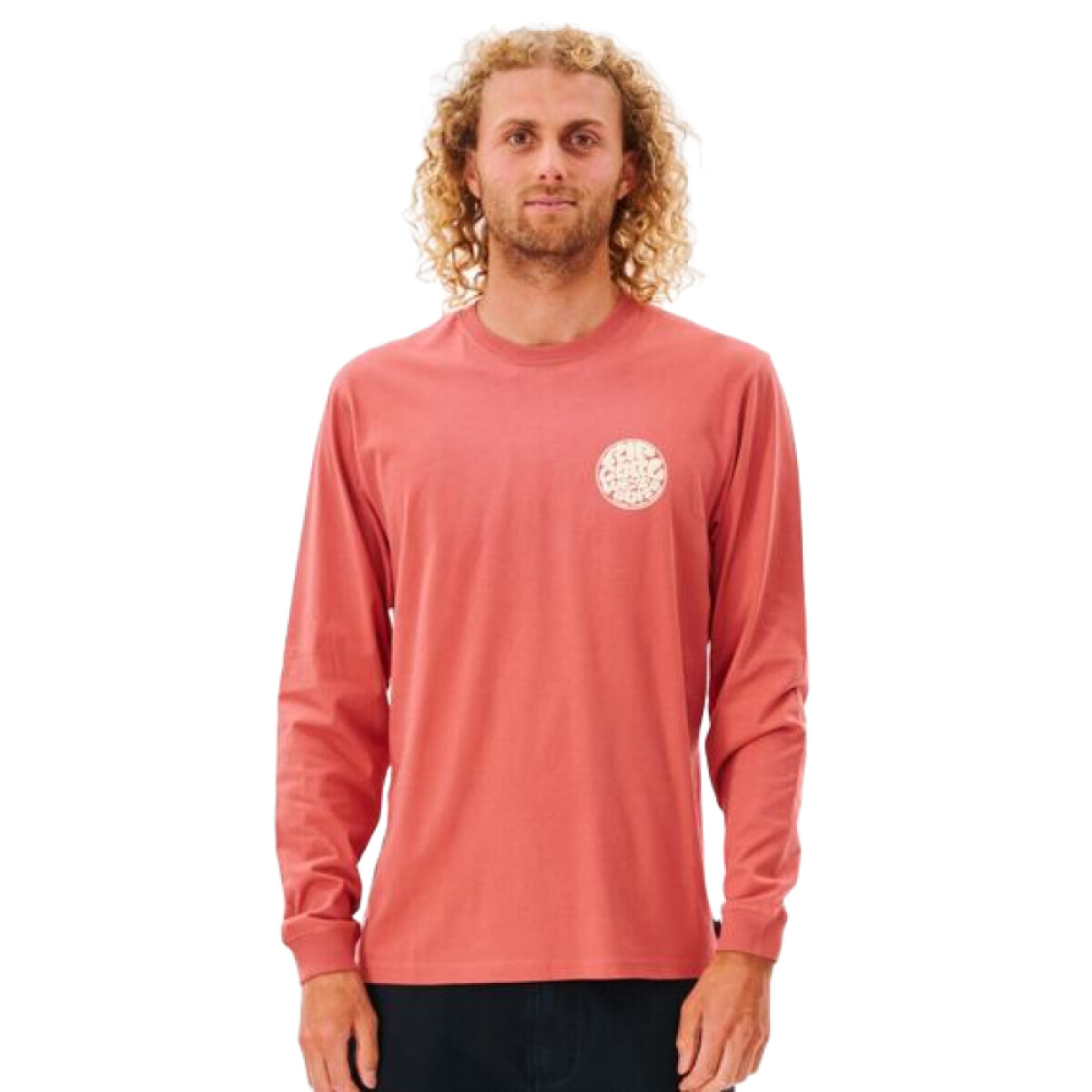 Remera MC Rip Curl Wetsuit Icon L/S Tee - Coral 