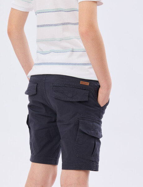 BERMUDA CARGO SPANDEX Azul