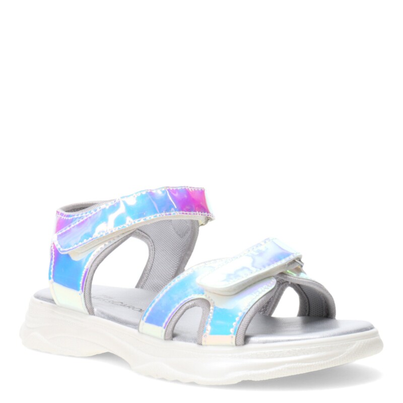 Sandalias de Niña MINI Miss Carol PRAIRE metalizada Plateado