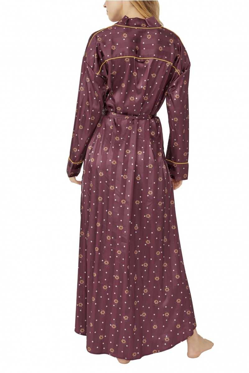 PAJAMA PARTY HOLIDAY ROBE Bordo