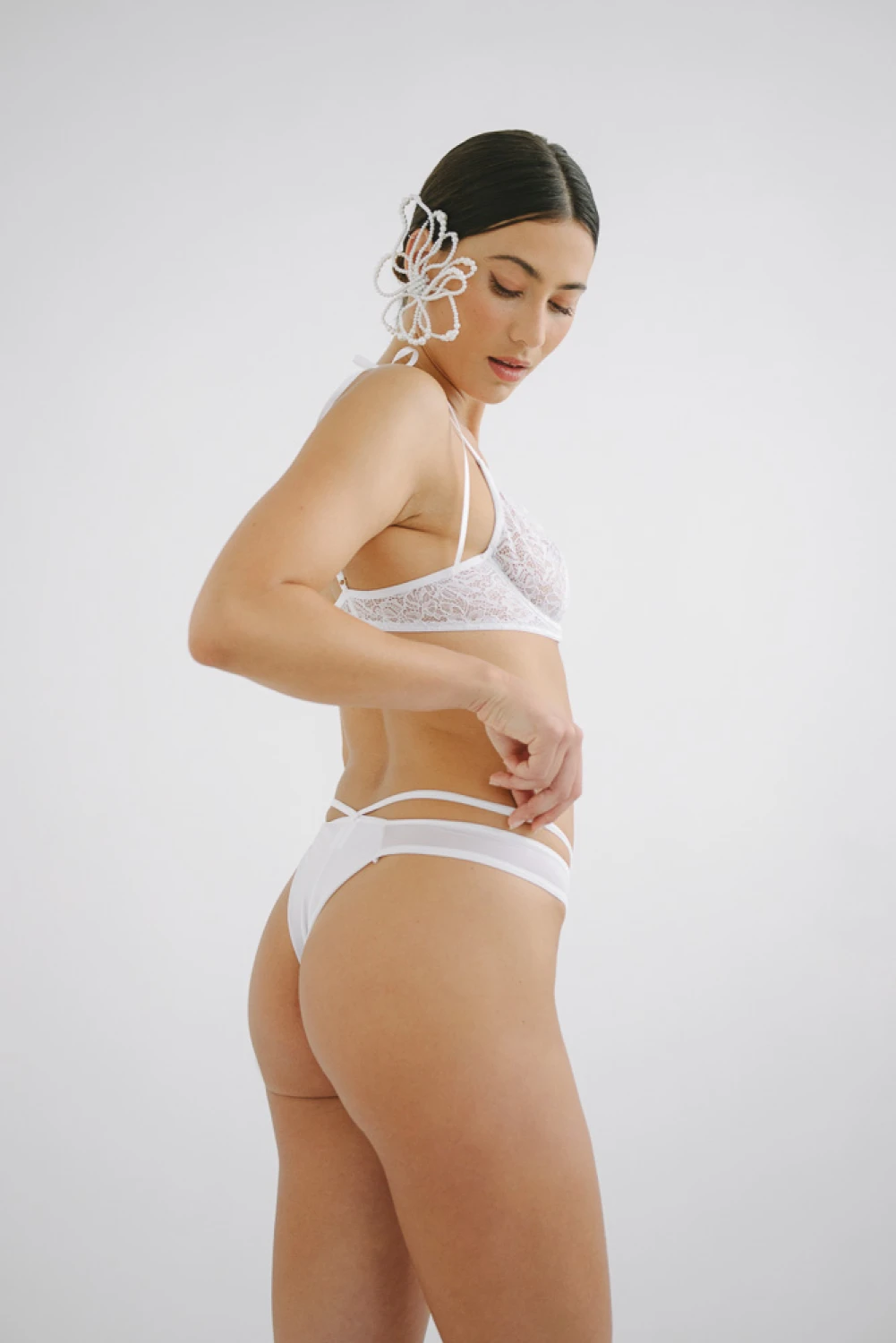 Pantie Less Roma Encaje (B11) blanco 4