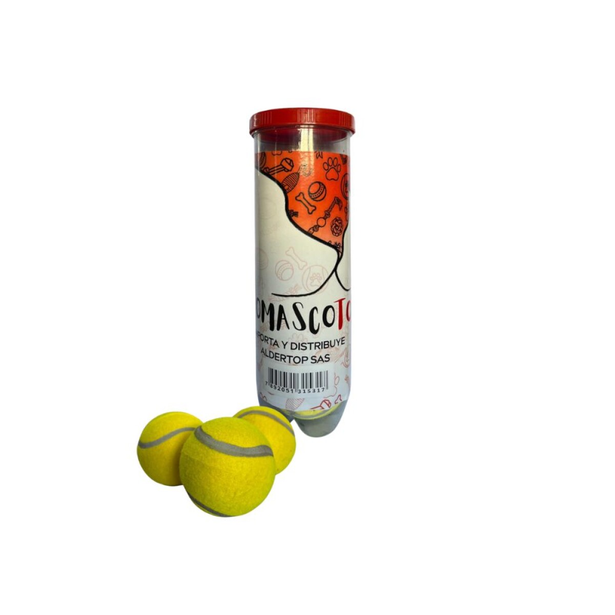 Tubo 3 Pelotas De Tenis 68mm 