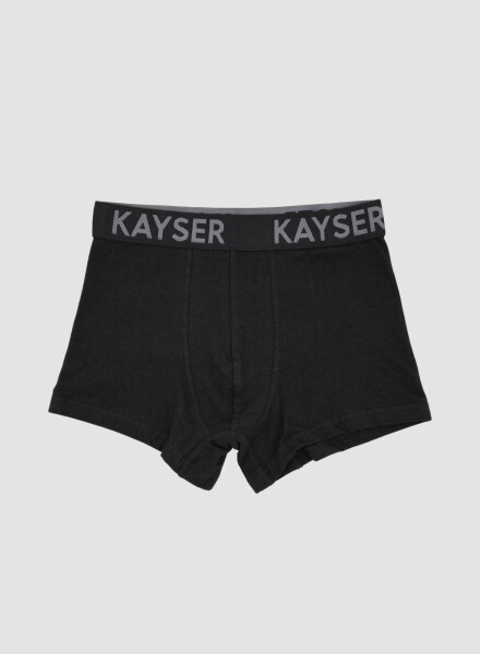 boxer juvenil algodon elasticado Negro