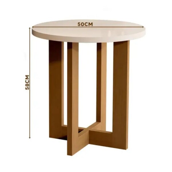 MESA AUXILIAR LUXO - OFF WHITE/NATURAL MESA AUXILIAR LUXO - OFF WHITE/NATURAL