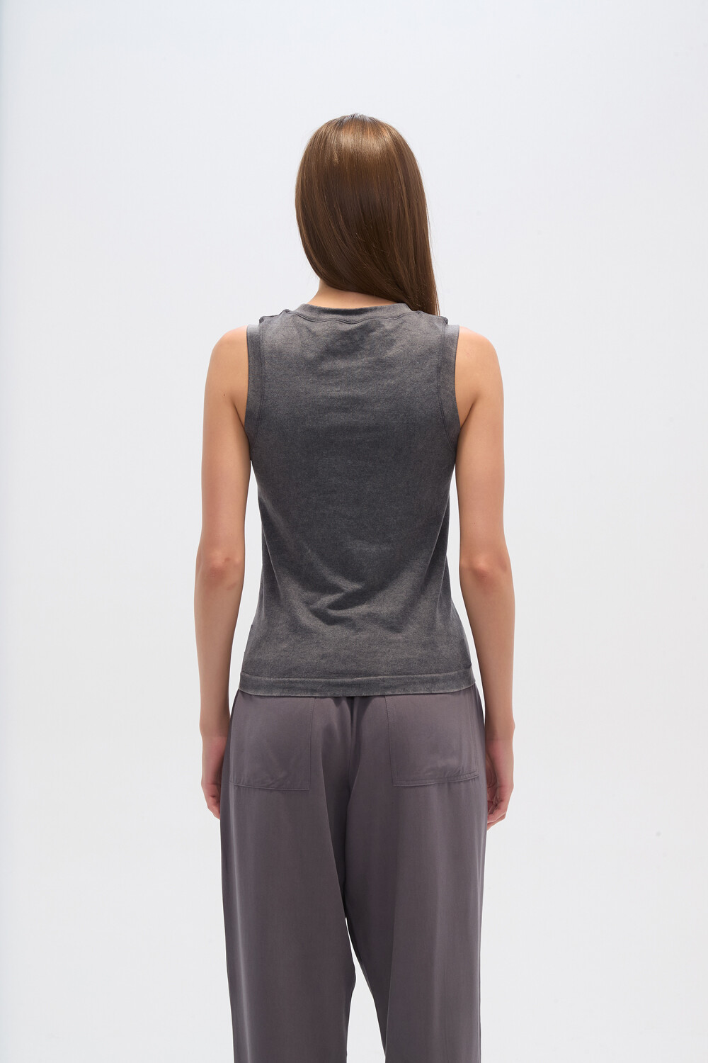Musculosa Rerti Gris Topo