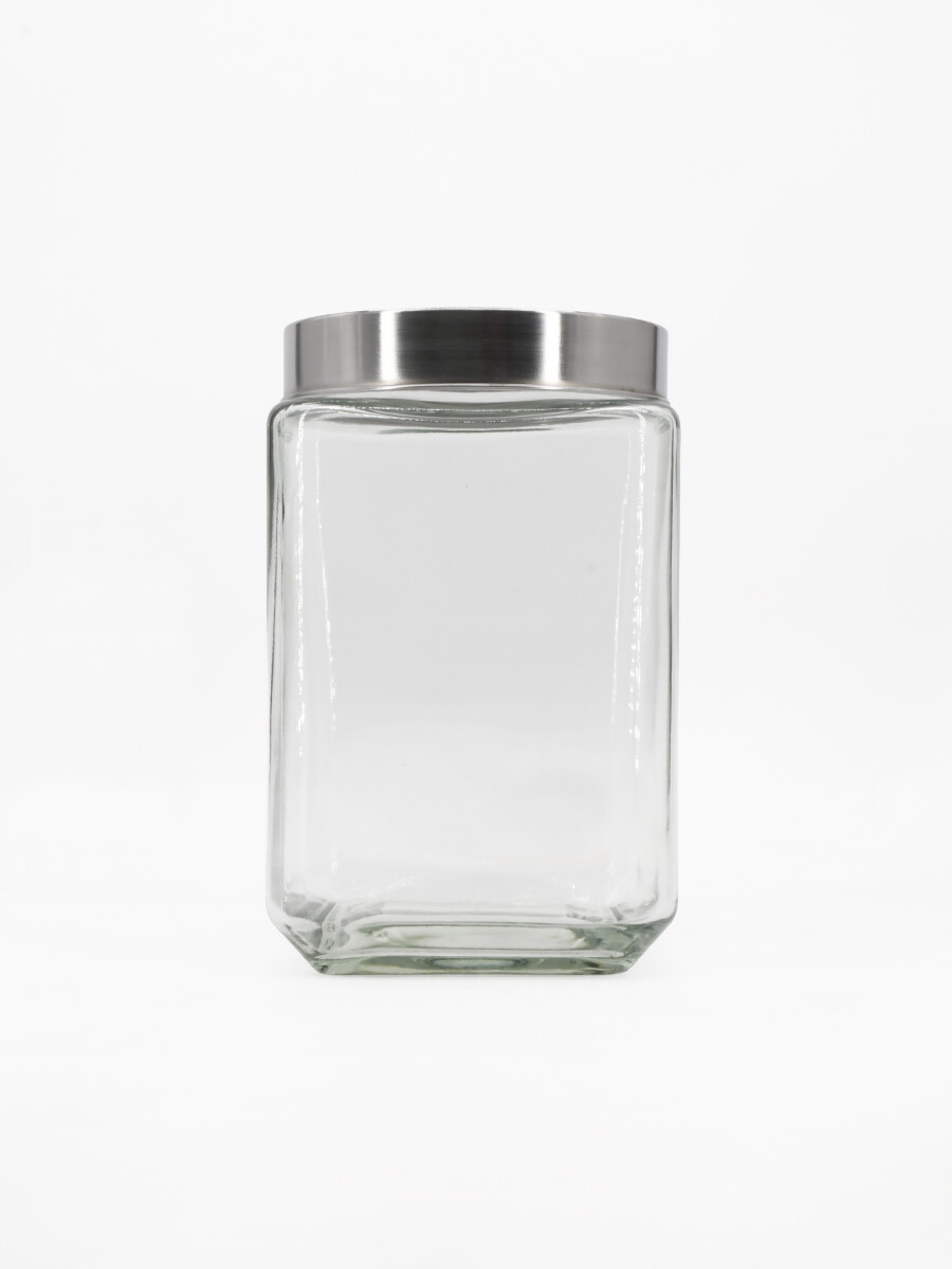 CONTENEDOR VIDRIO C/TAPA ROSCA - TRANSPARENTE 