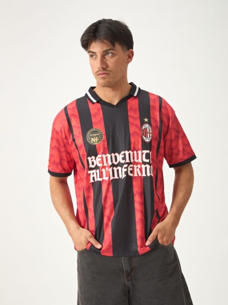 REMERA FUTBOL EQUIPOS MILAN