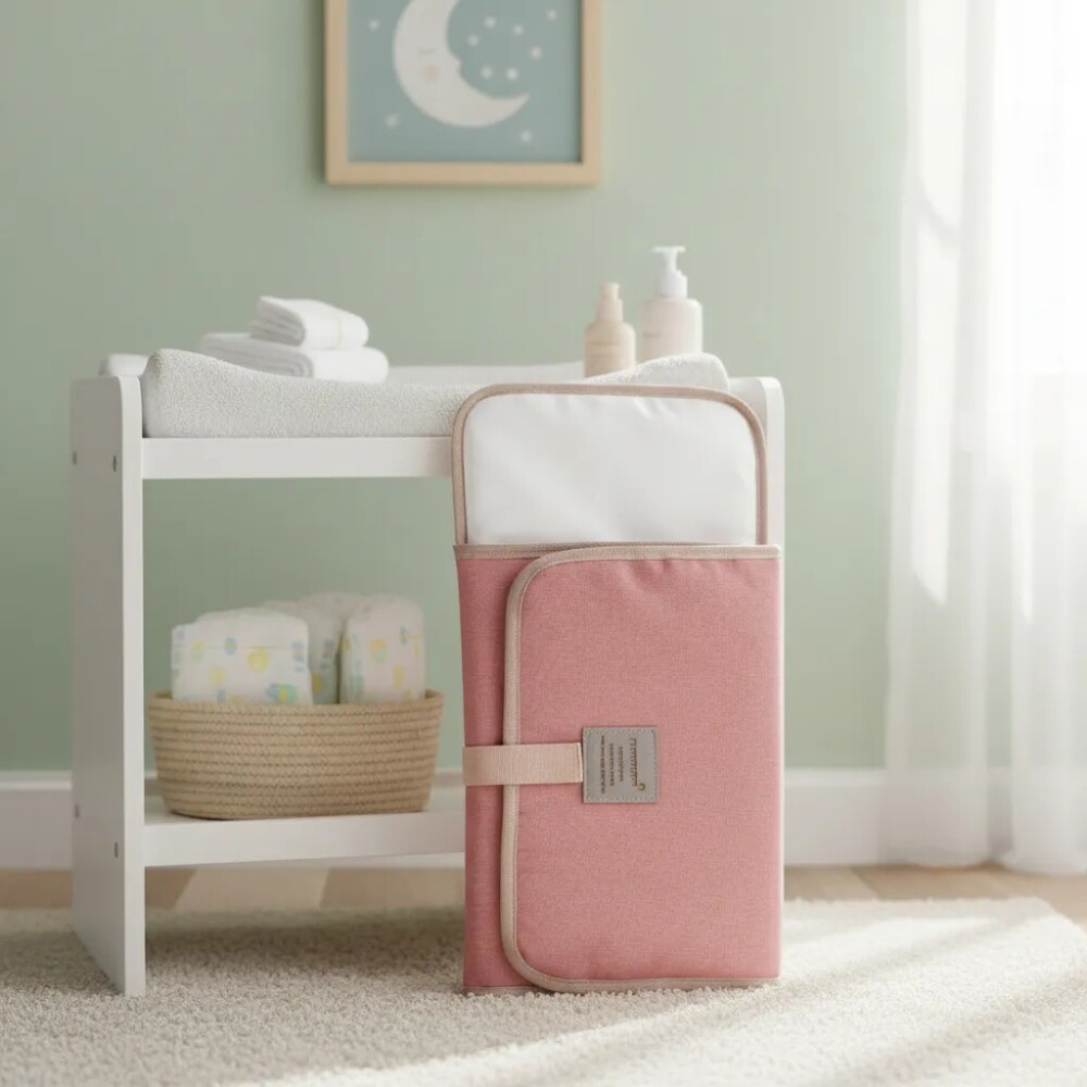 Cambiador portatil basico rosa