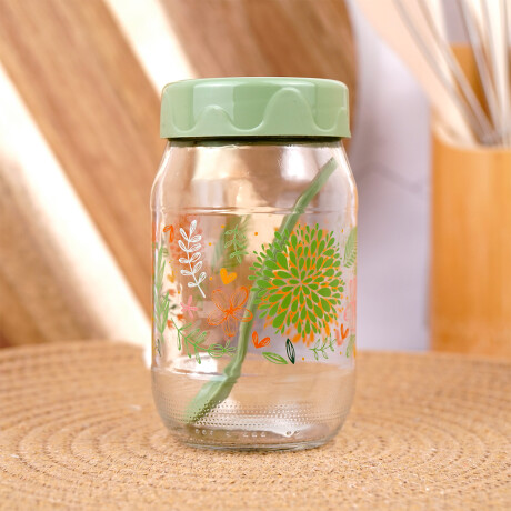 Frasco de vidrio Herevin 370ml con cuchara Frasco de vidrio Herevin 370ml con cuchara