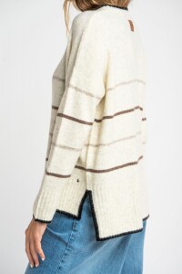Sweater Rayado Marrón