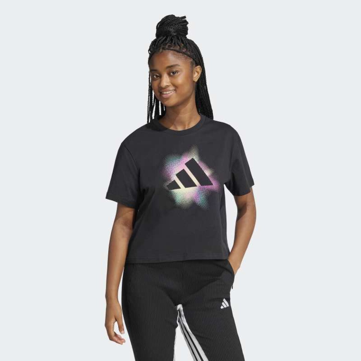 Remera Adidas Dance Estampada - Negro 