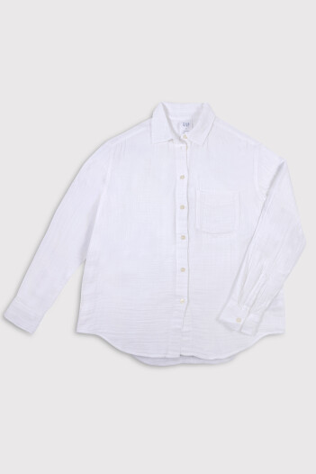 Camisa Muselina Mujer Fresh White