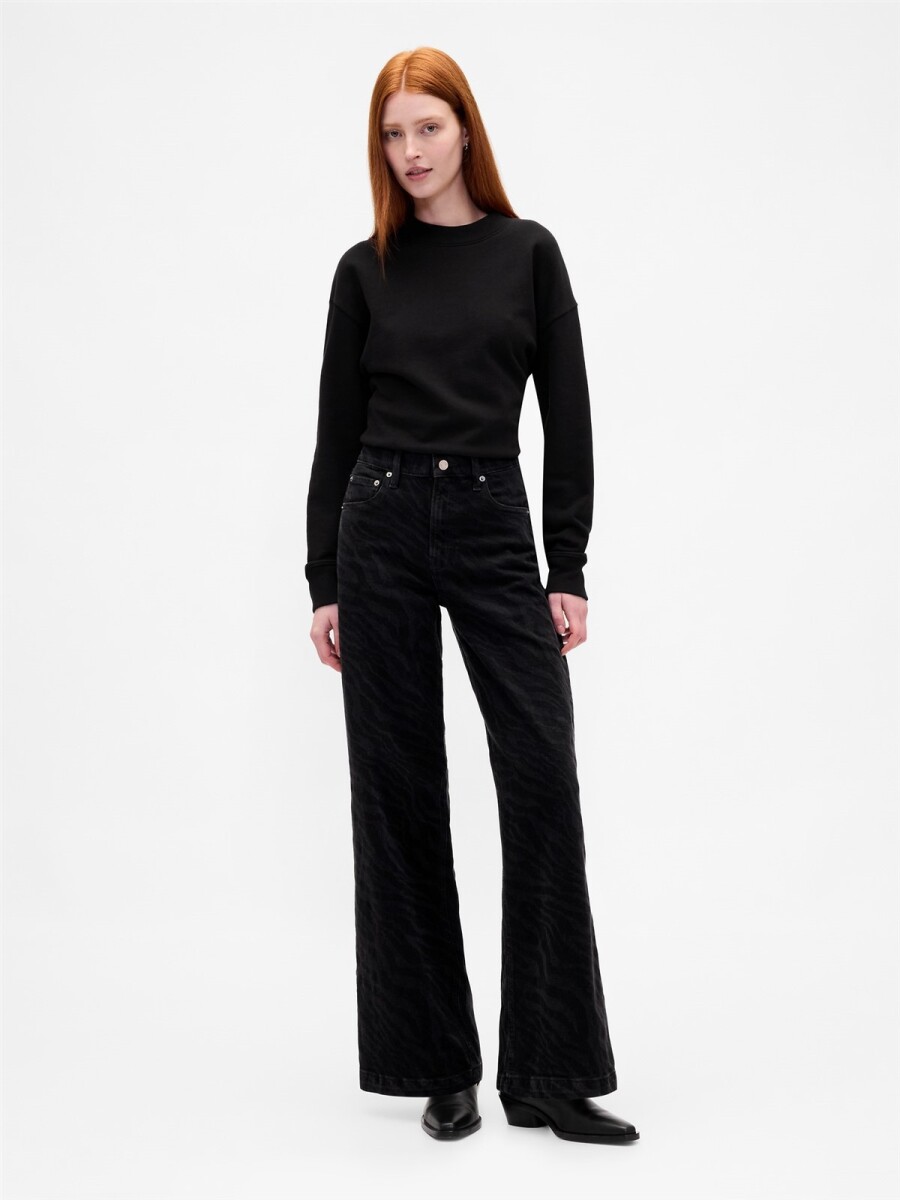 Jean Stride Tiro Alto Mujer - Zebra Print 
