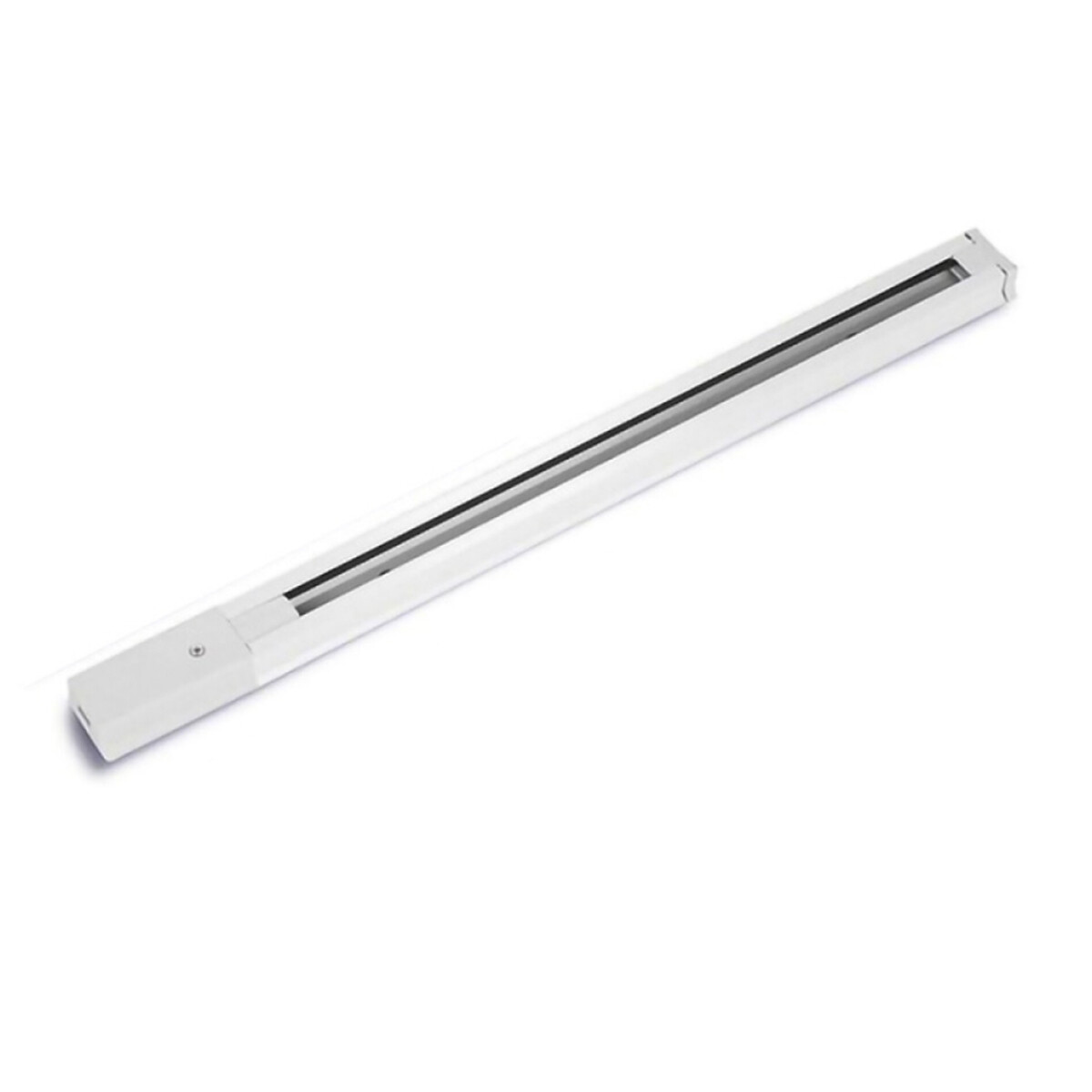 Riel Aluminio Para Luminaria 1.00m - Blanco 