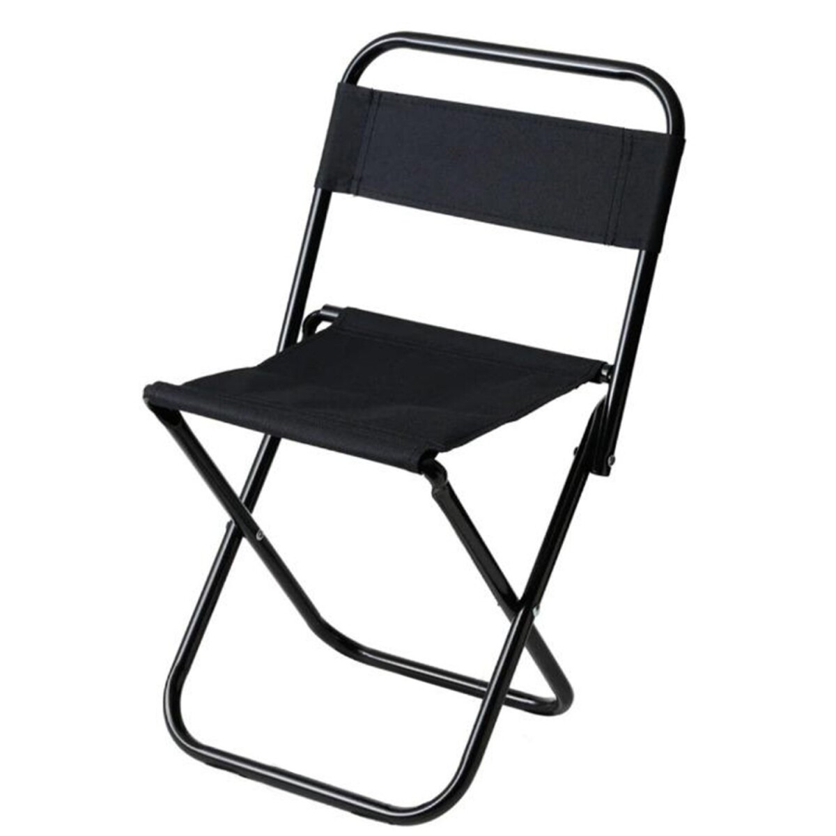 Silla Plegable De Playa Infantil Camping Metal Resistente - Variante Color Negro 