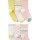 Pack X6 Pares de Medias Carters Algodón AMARILLO-ROSA-BLANCO