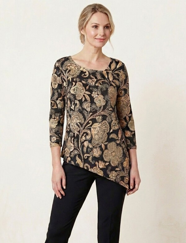 Blusa Flores MULTI/NEGRO