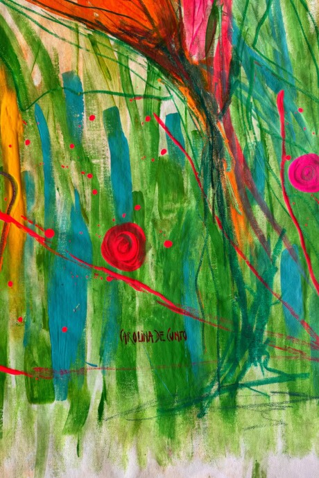 Mutación, 2025. Acrílico Y Óleo Pastel Sobre Tela. 160 x 190 cm. Mutación, 2025. Acrílico Y Óleo Pastel Sobre Tela. 160 x 190 cm.