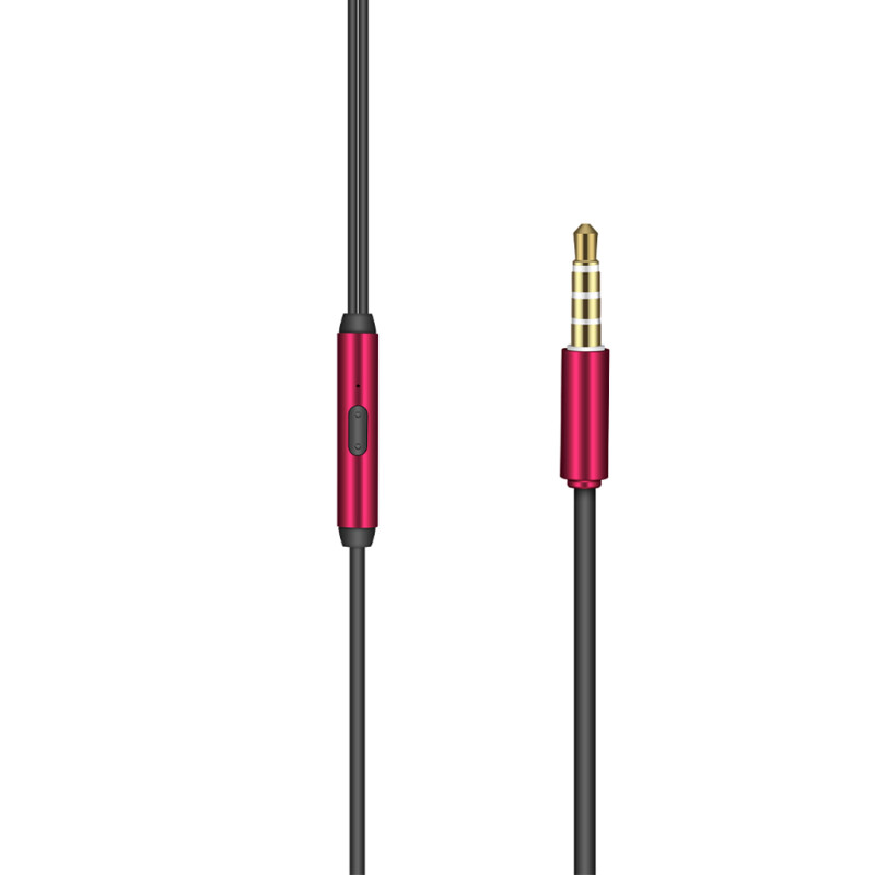 Auriculares Con Cable AIWA In Ear Micrófono Incorporado Conector 3.5mm para Música y Llamadas Rojo | AW-F1R