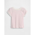 V-JPN IE RIB RINGER TEE CHERRY BLOSSOM