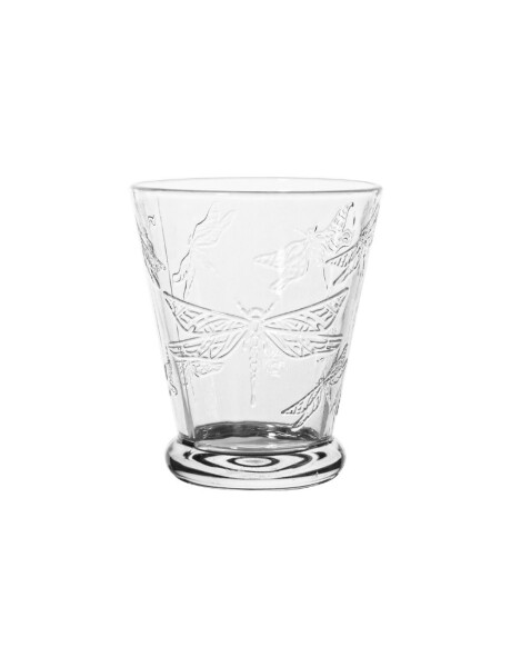 VASO DOF VIDRIO LABRADO 280 ML INCOLORO LIBELULA VASO DOF VIDRIO LABRADO 280 ML INCOLORO LIBELULA