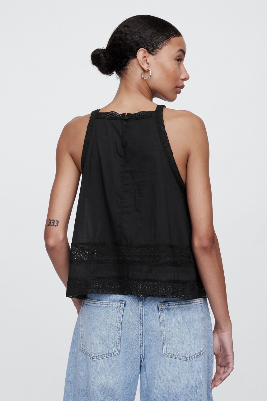 Musculosa Halter Mujer Black