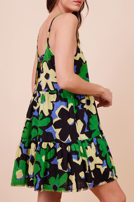 VESTIDO CORTO EDDA RUSTY Verde