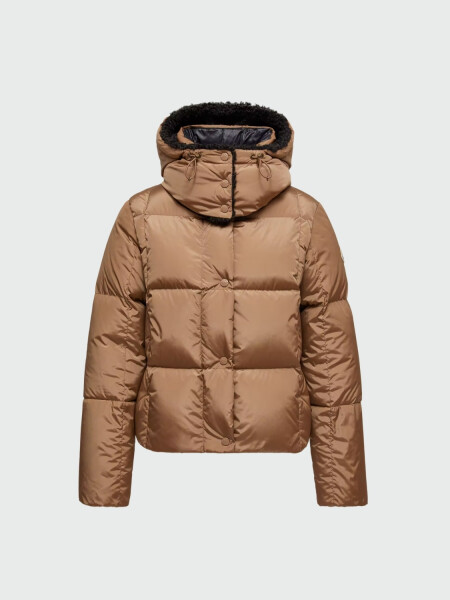 MONCLER - Campera de Plumas Castelnou Beige Claro