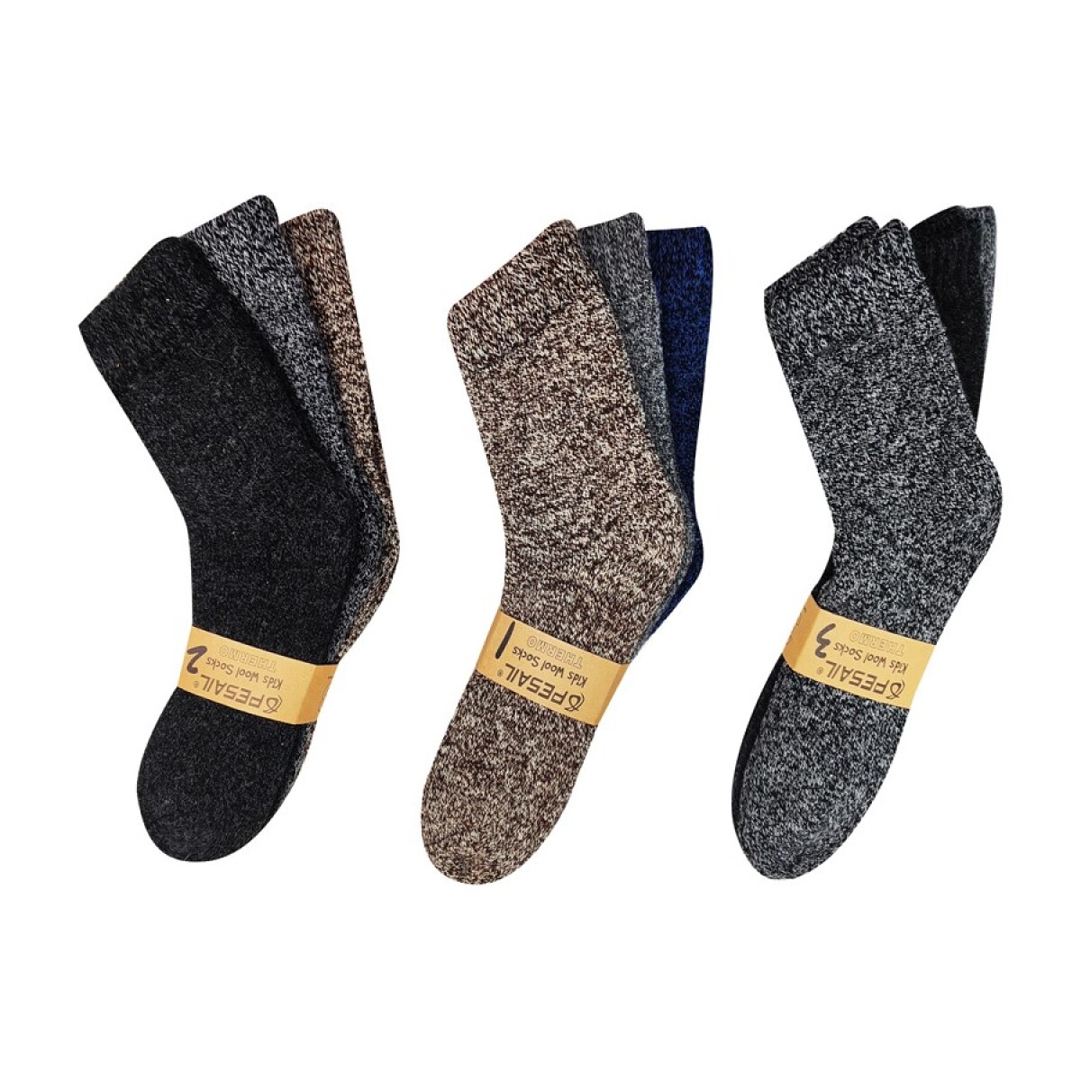 Pack X3 Par de Media Hombre HU0248 Varios Colores 