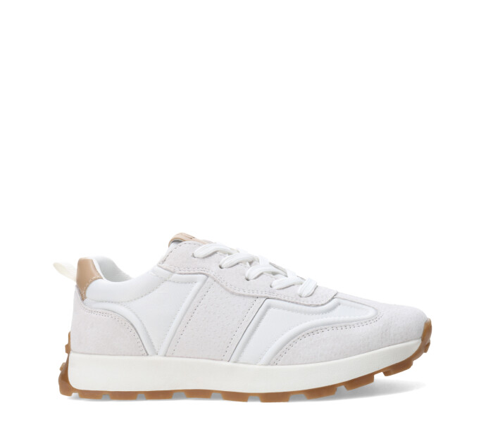 Deportivo URTI acordonado Beige/White