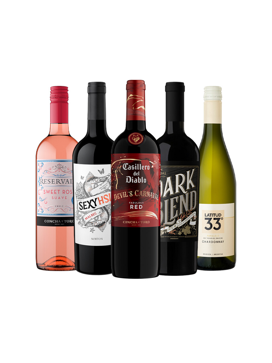 Pack Bacán Selección San Valentin x5 vinos Química Natural Pack Bacán Selección San Valentin x5 vinos Química Natural