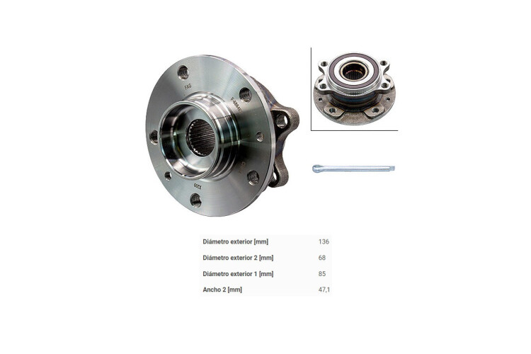 Rueda Delantera Maza Nissan Qashqai Exclusive 18-25 Rueda Delantera Maza Nissan Qashqai Exclusive 18-25