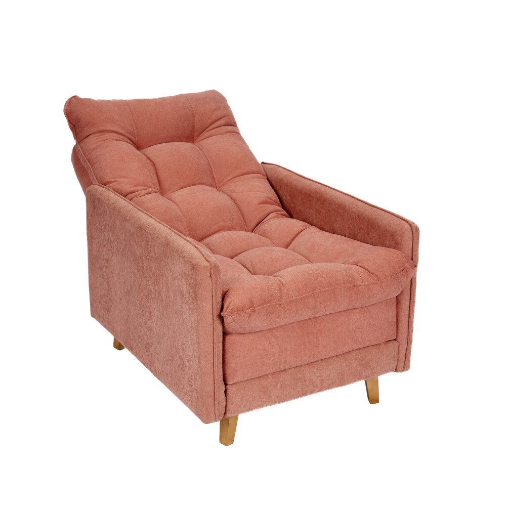 Butaca Reclinable 1 Cuerpo + Puff Living - Montreal Terracota