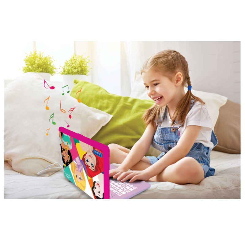 Laptop Disney Lexibook educativa bilingüe diseño Princesas