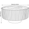 MESA CENTRO TERRA 80 CM- DOBLE ALTURA RIP (CD) Unica