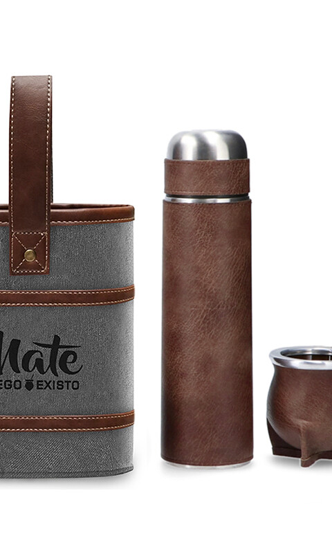 KIT MATERO SAGITARIO GRIS CON HABANO