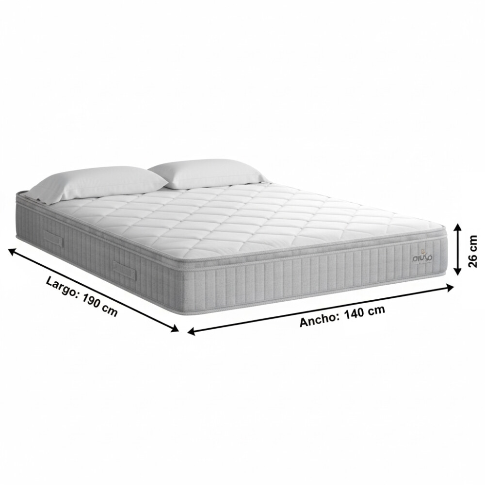 COLCHÓN DOS PLAZAS BIOTERAPIA ESPUMA Y RESORTES - ALTURA 26CM COLCHÓN DOS PLAZAS BIOTERAPIA ESPUMA Y RESORTES - ALTURA 26CM