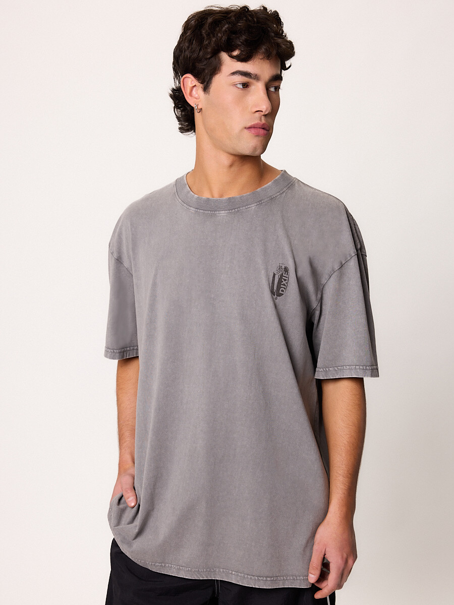 T-SHIRT M/C PALITO DIXIE Gris