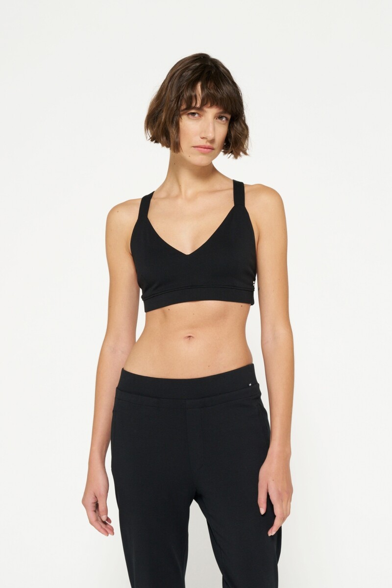 TOP BRA Negro