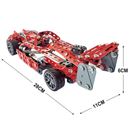 Set de Construcción Acero Inox Auto de Carreras 287 Pzas 001