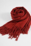 Bufanda tejida lisa rojo