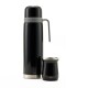 Set termo Comet Bologna 1 lt + Mate de 160 ml Negro metal