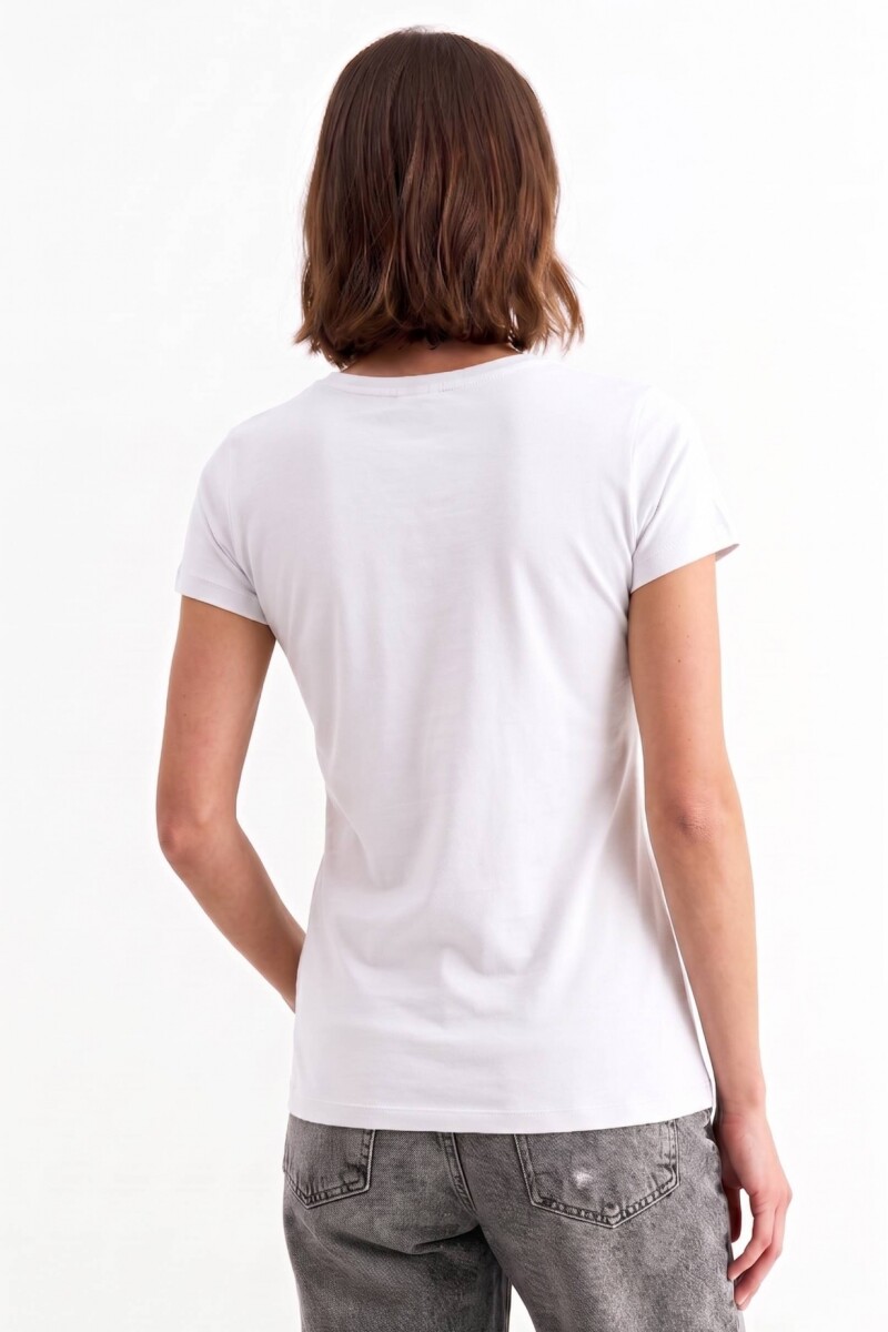 Remera cuello redondo ICONIC 150 BLANCO