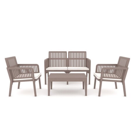 SET 4 PIEZAS EXTERIOR LIZBON 2 SEATER CAPUCCINO SET 4 PIEZAS EXTERIOR LIZBON 2 SEATER CAPUCCINO