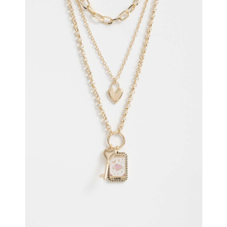 Collar Corto Multidijes Místico Dorado