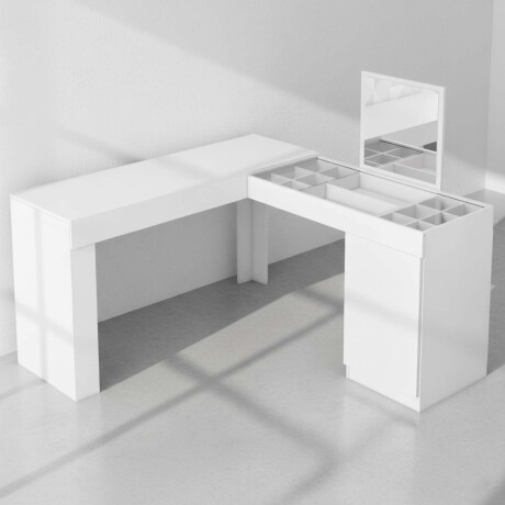 TOCADOR MDP BLANCO CRYSTAL