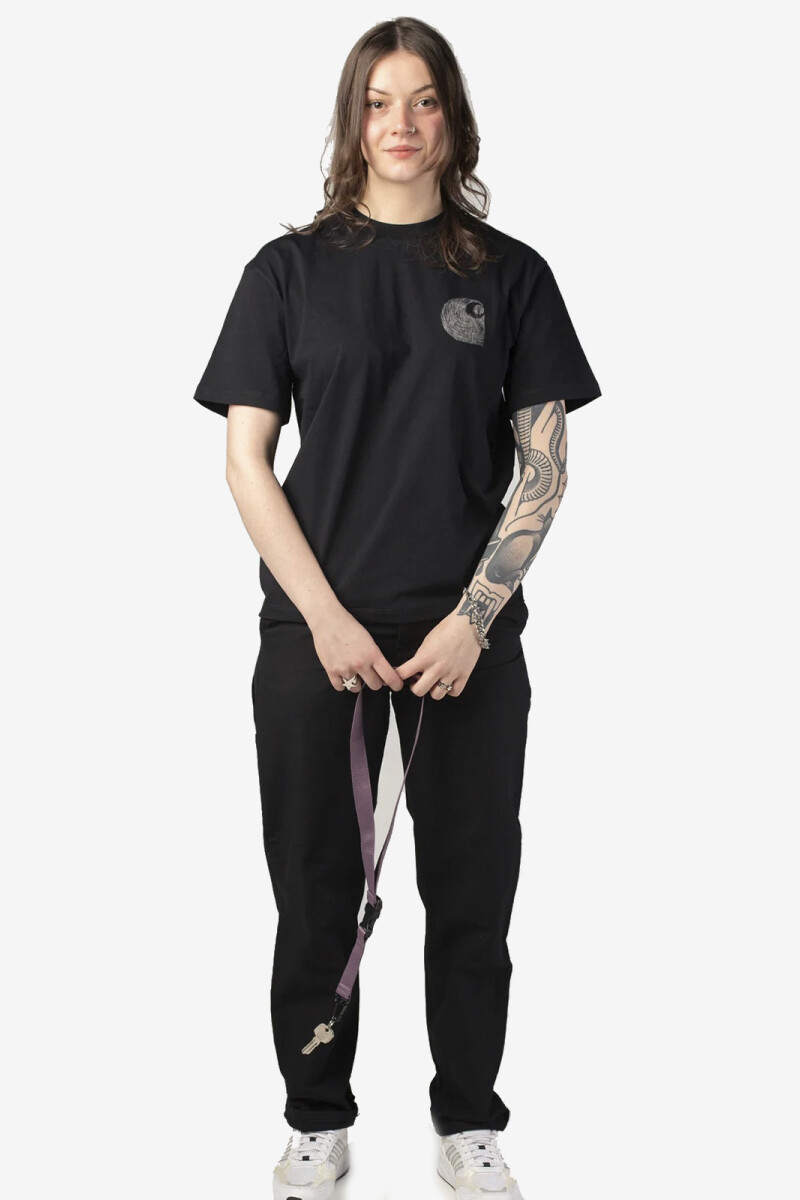 W' S/S OKNICEOK T-SHIRT Negro