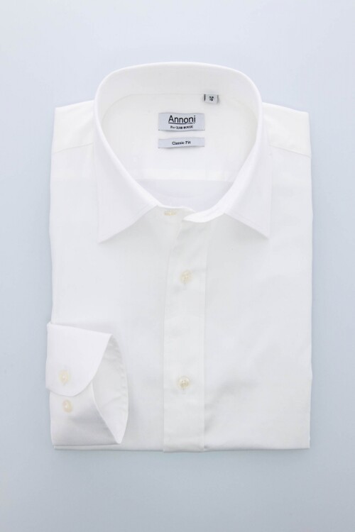 Camisa Annoni Satin Classic Collar Camisa Annoni Satin Classic Collar