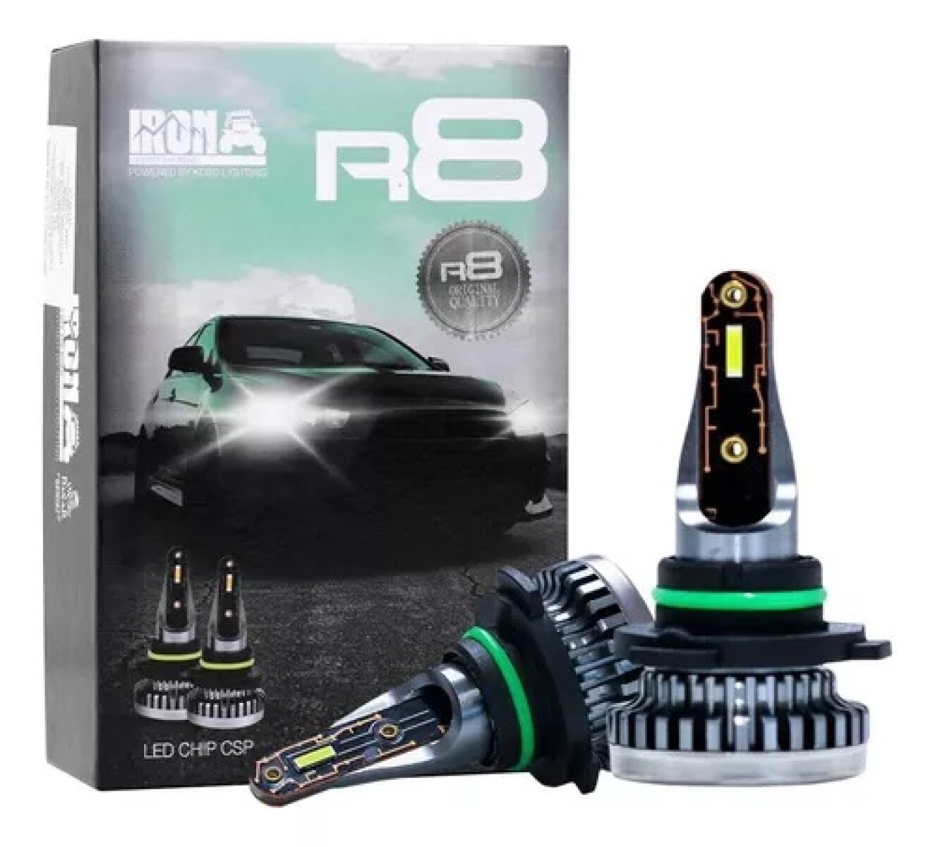 KIT LED H27 V10 4 CARAS 56.000LM - 6500K 