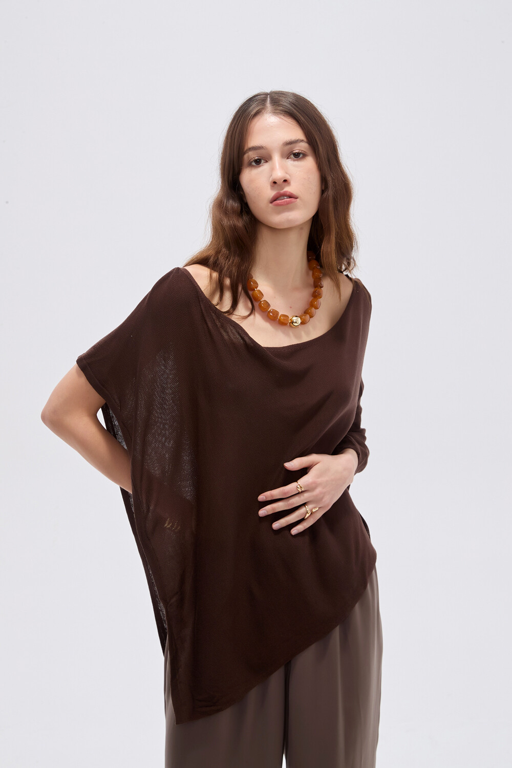 Poncho Frial Chocolate